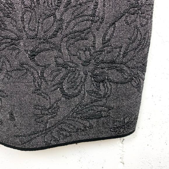 D. Exterior Womens Jacquard Bodycon Dress Poly Viscose Black Blue Size Small - Picture 9 of 11